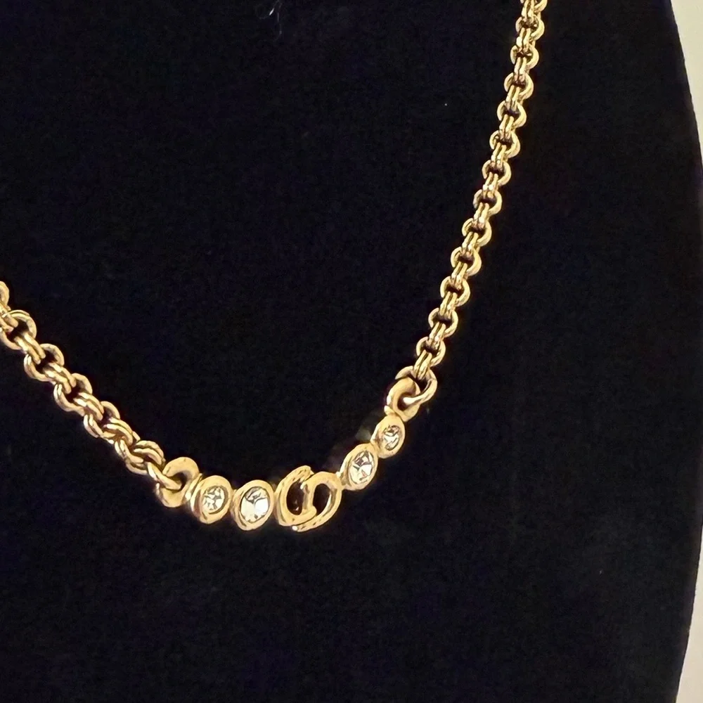 CHRISTIAN DIOR CRYSTAL NECKLACE - Picture 10 of 12